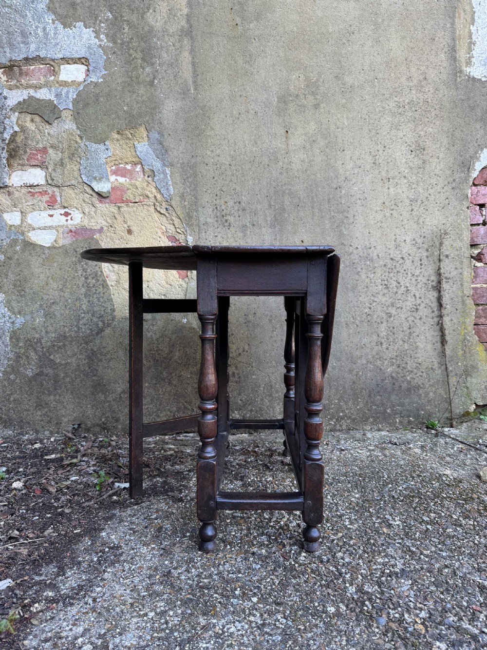 Early Oak Gateleg Table View IX