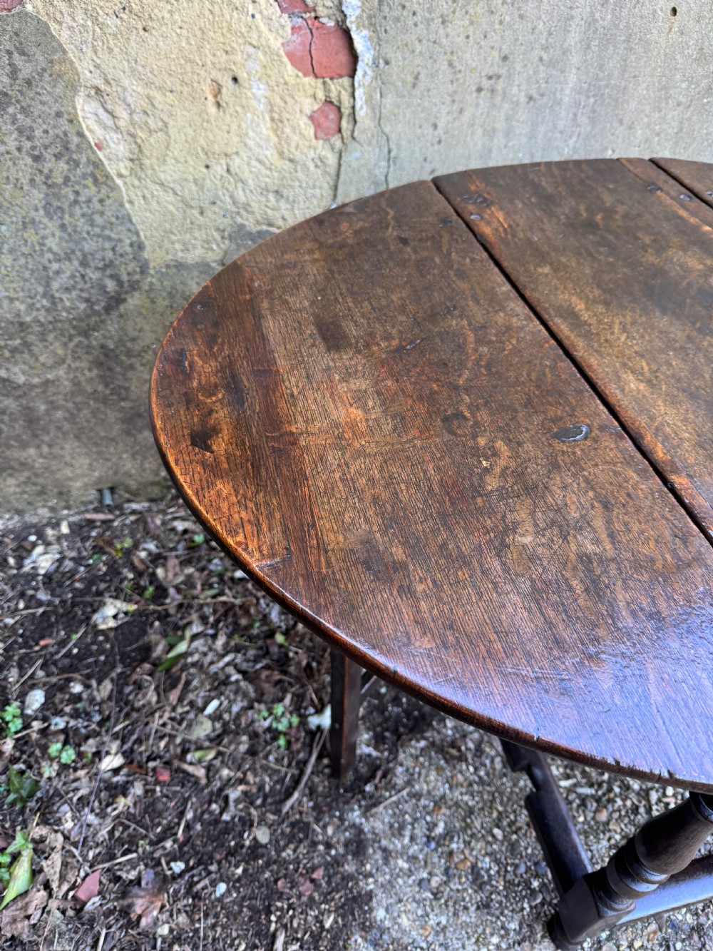 Early Oak Gateleg Table View XV
