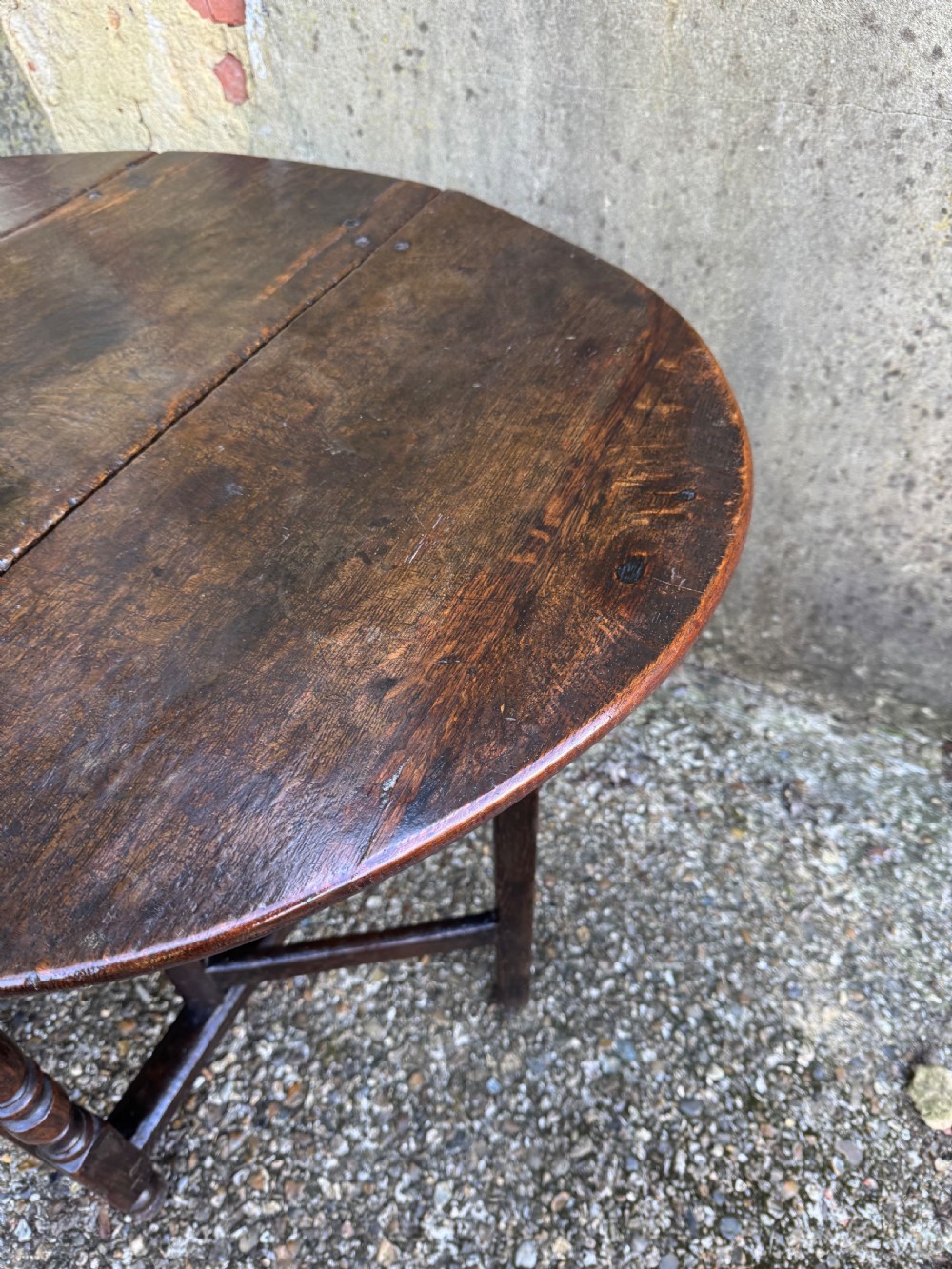 Early Oak Gateleg Table View XVI