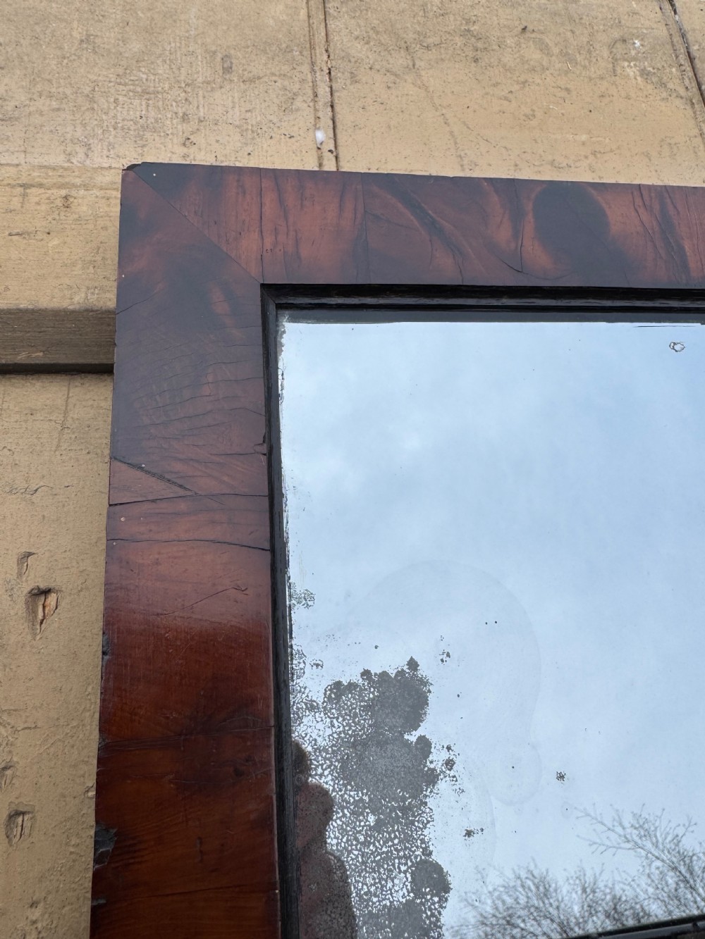Antique Walnut Mirror  View V