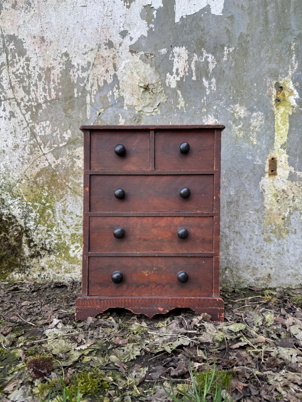 Antique Table Top Chest of Drawers 