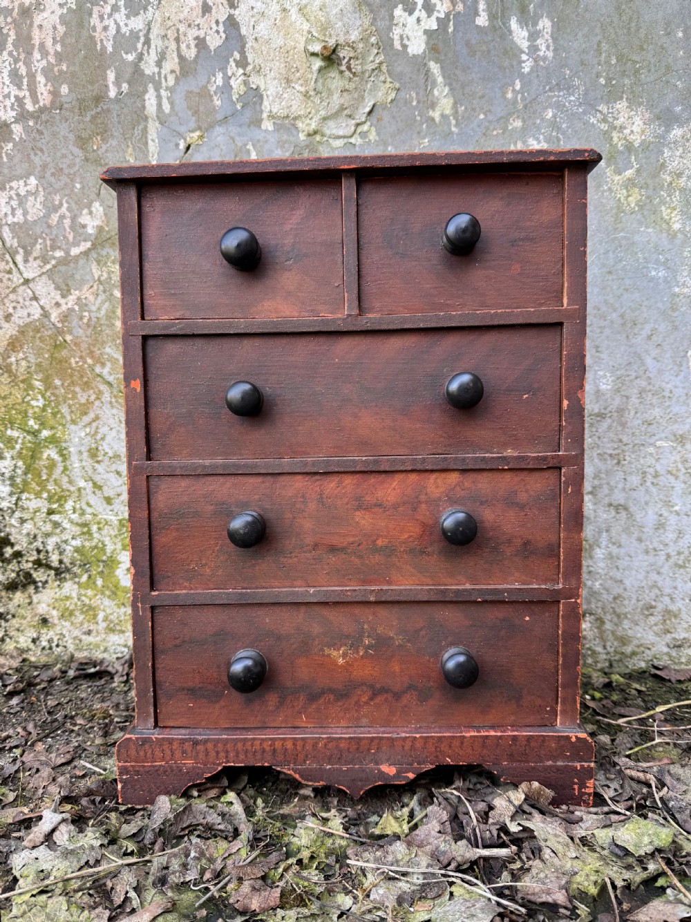 Antique Table Top Chest of Drawers  View VI