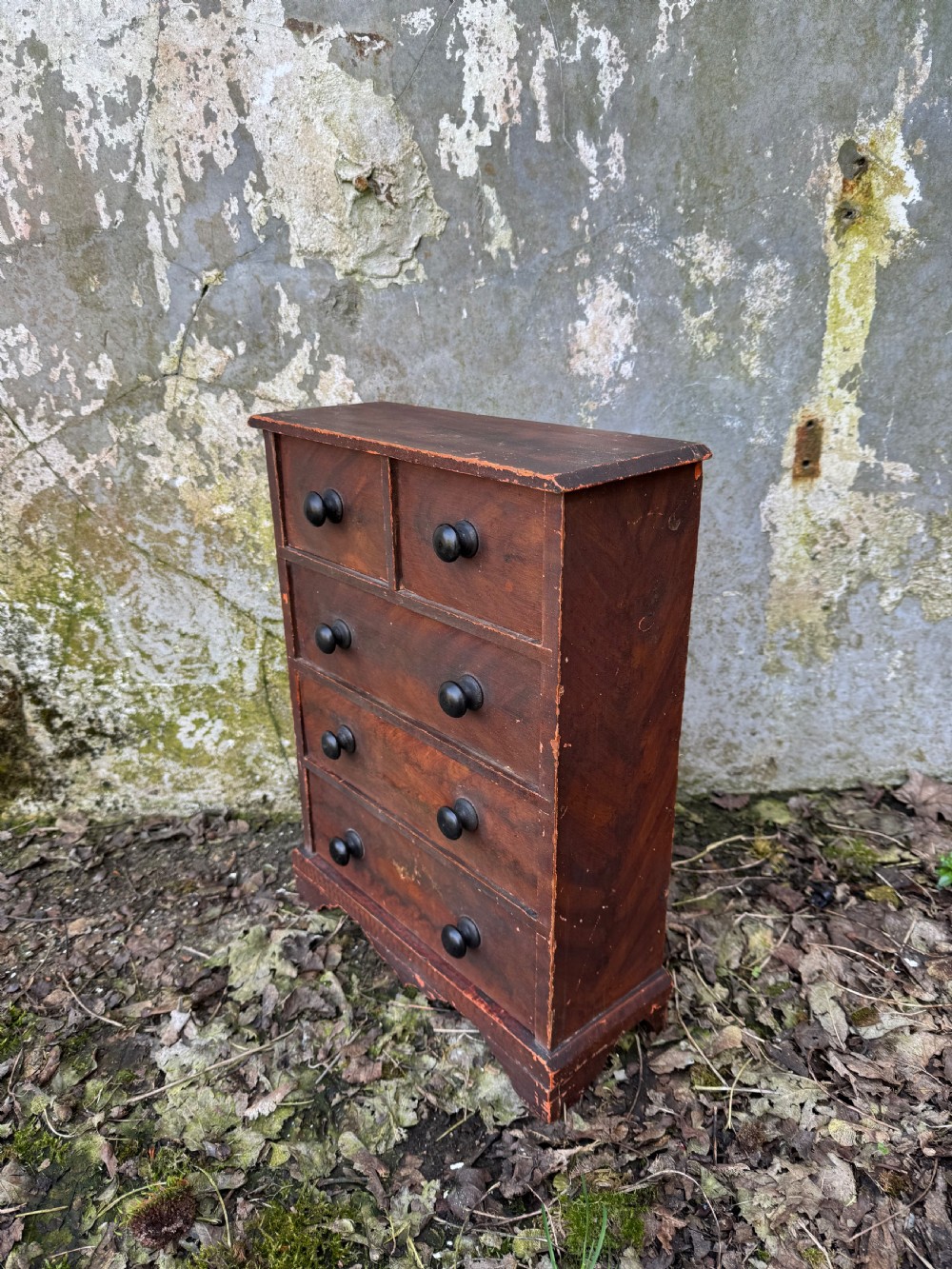 Antique Table Top Chest of Drawers  View X