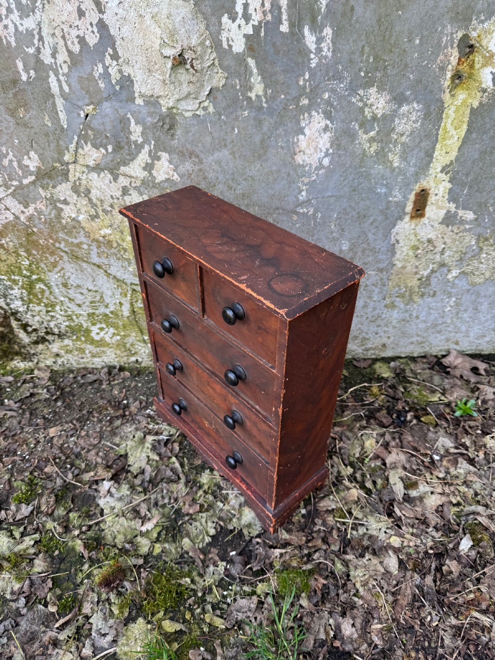 Antique Table Top Chest of Drawers  View XI