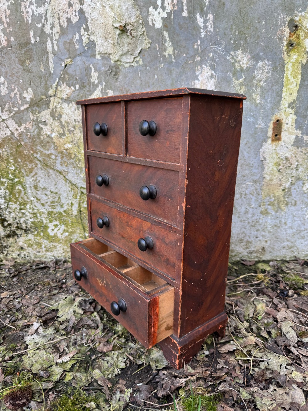 Antique Table Top Chest of Drawers  View XII