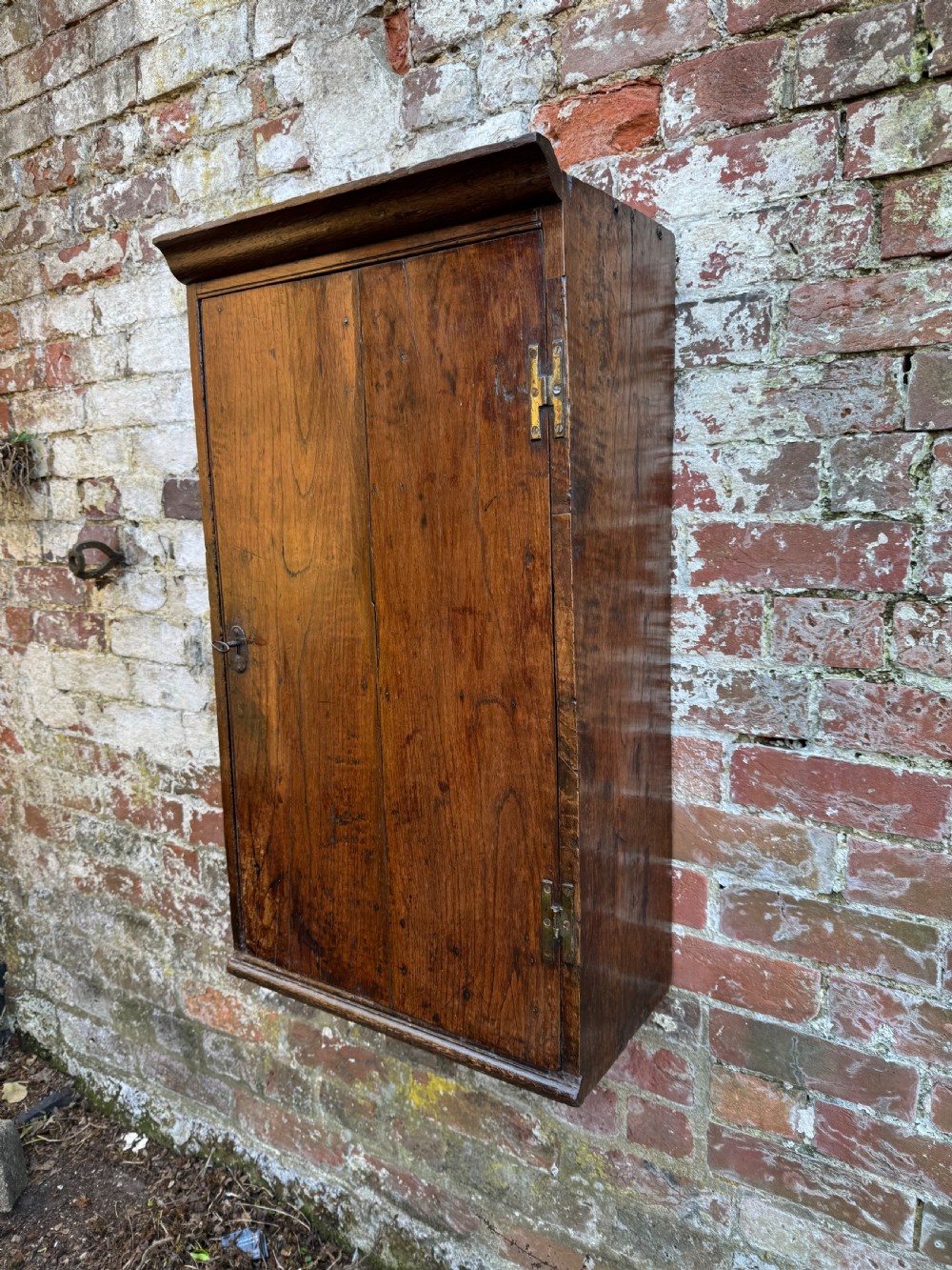 Early Oak Wall Cupboard 