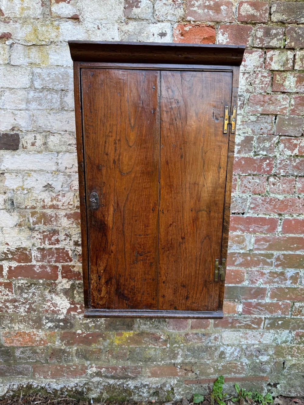 Early Oak Wall Cupboard  View II