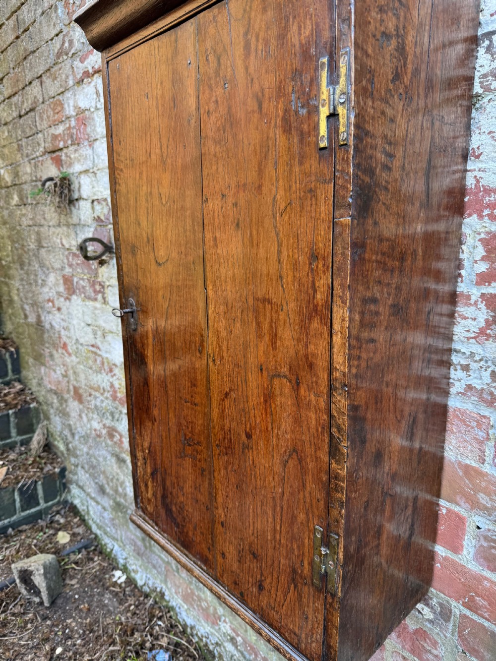 Early Oak Wall Cupboard  View IV