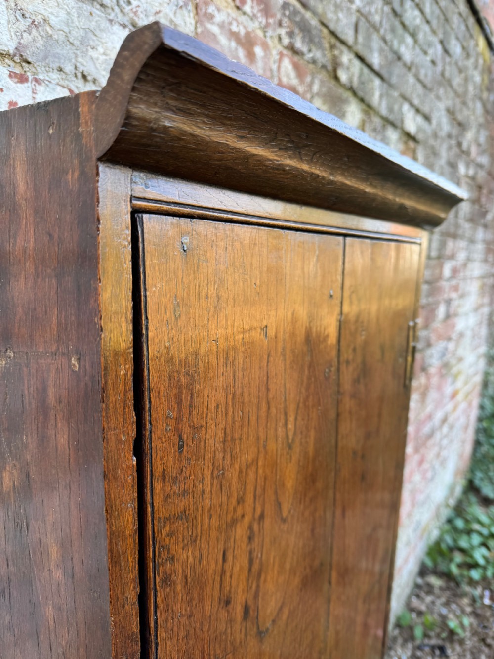 Early Oak Wall Cupboard  View X