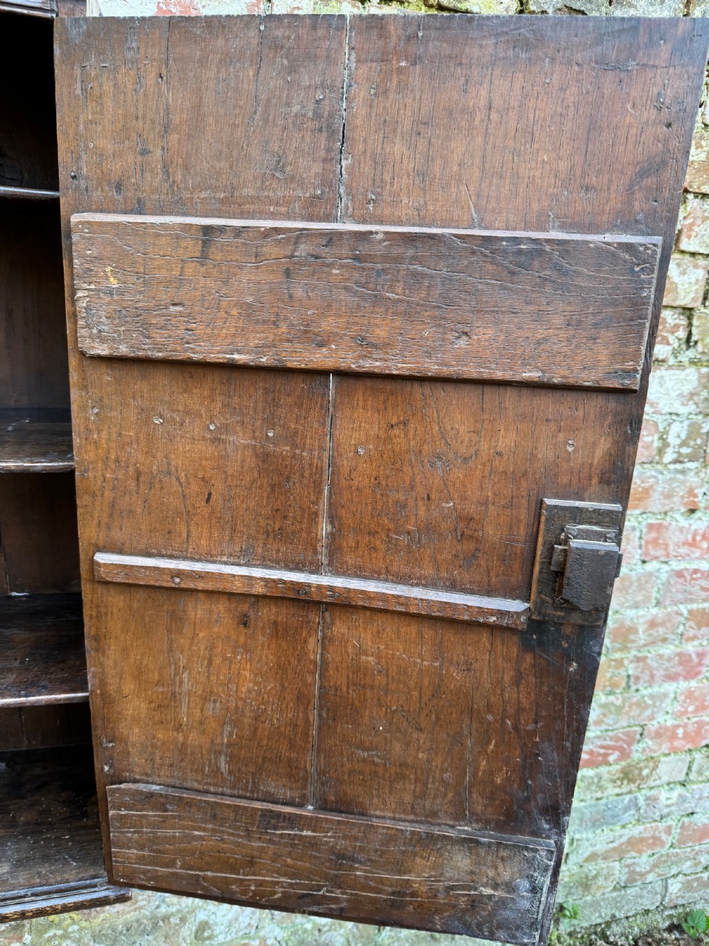 Early Oak Wall Cupboard  View XX