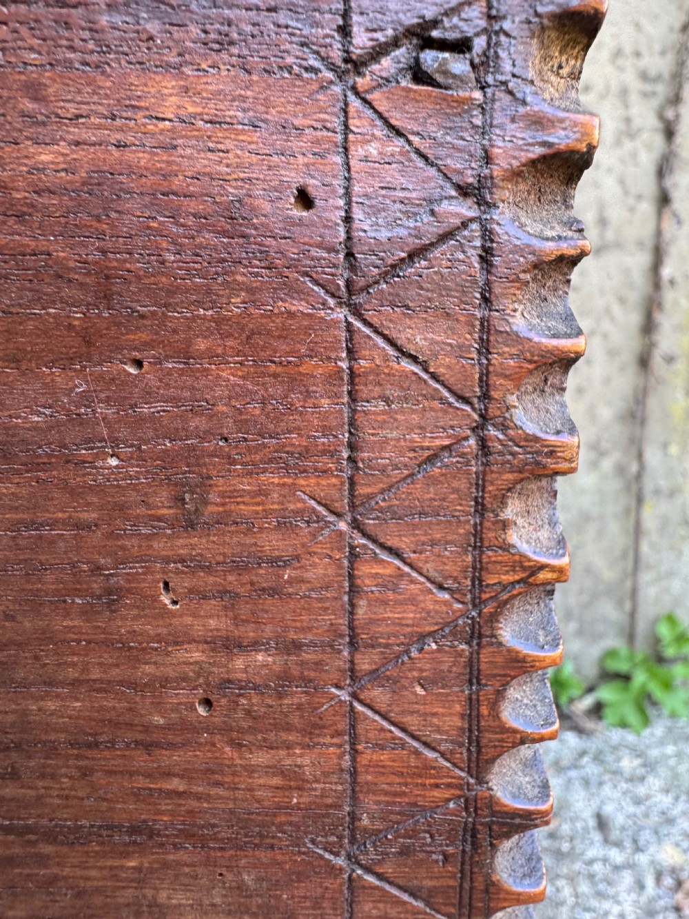 Antique Elm Plank Coffer View VIII