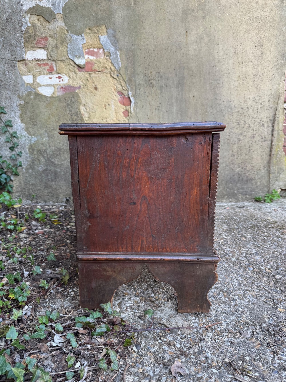 Antique Elm Plank Coffer View XXVII