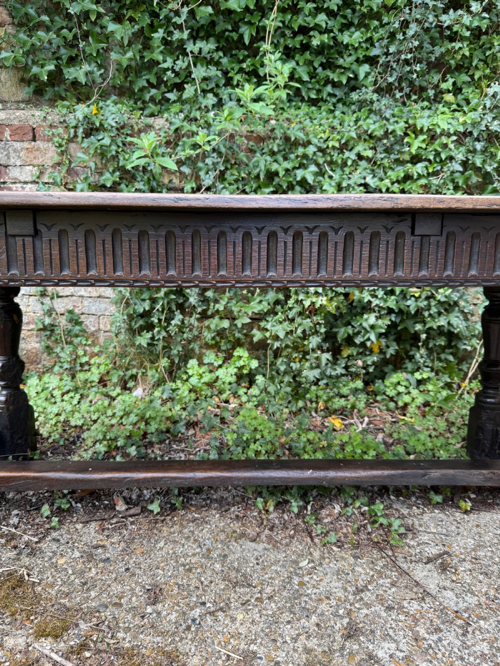 Antique Refectory Table View VII