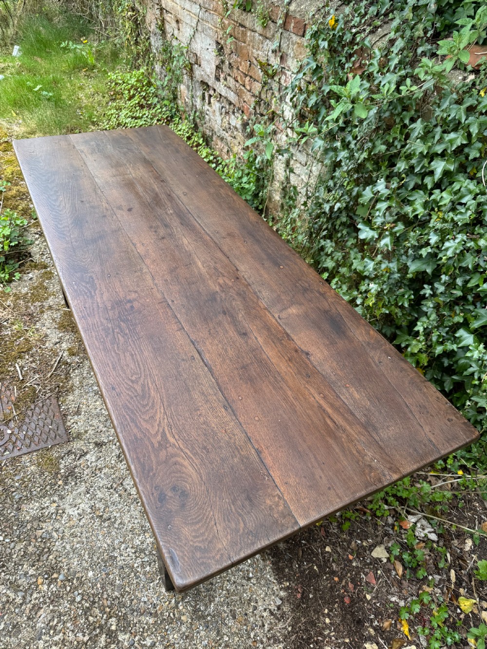 Antique Refectory Table View XIII
