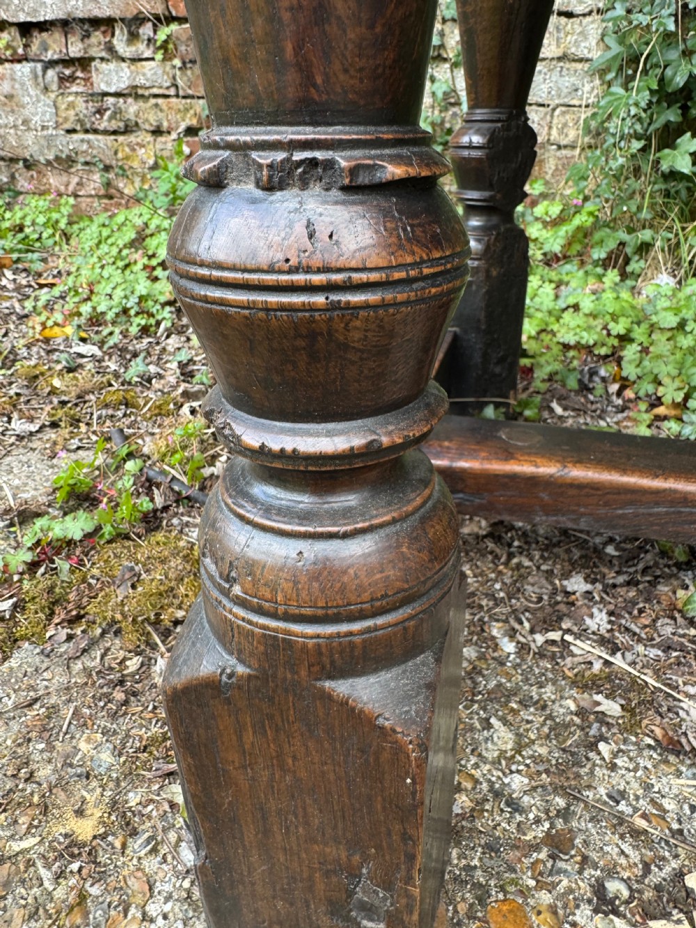 Antique Refectory Table View XIX