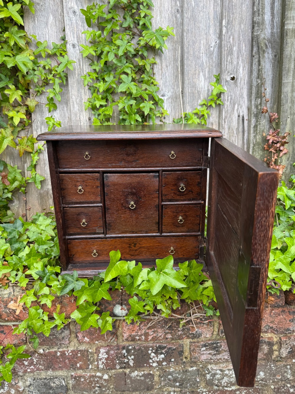 Early Oak Spice Cupboard  View X