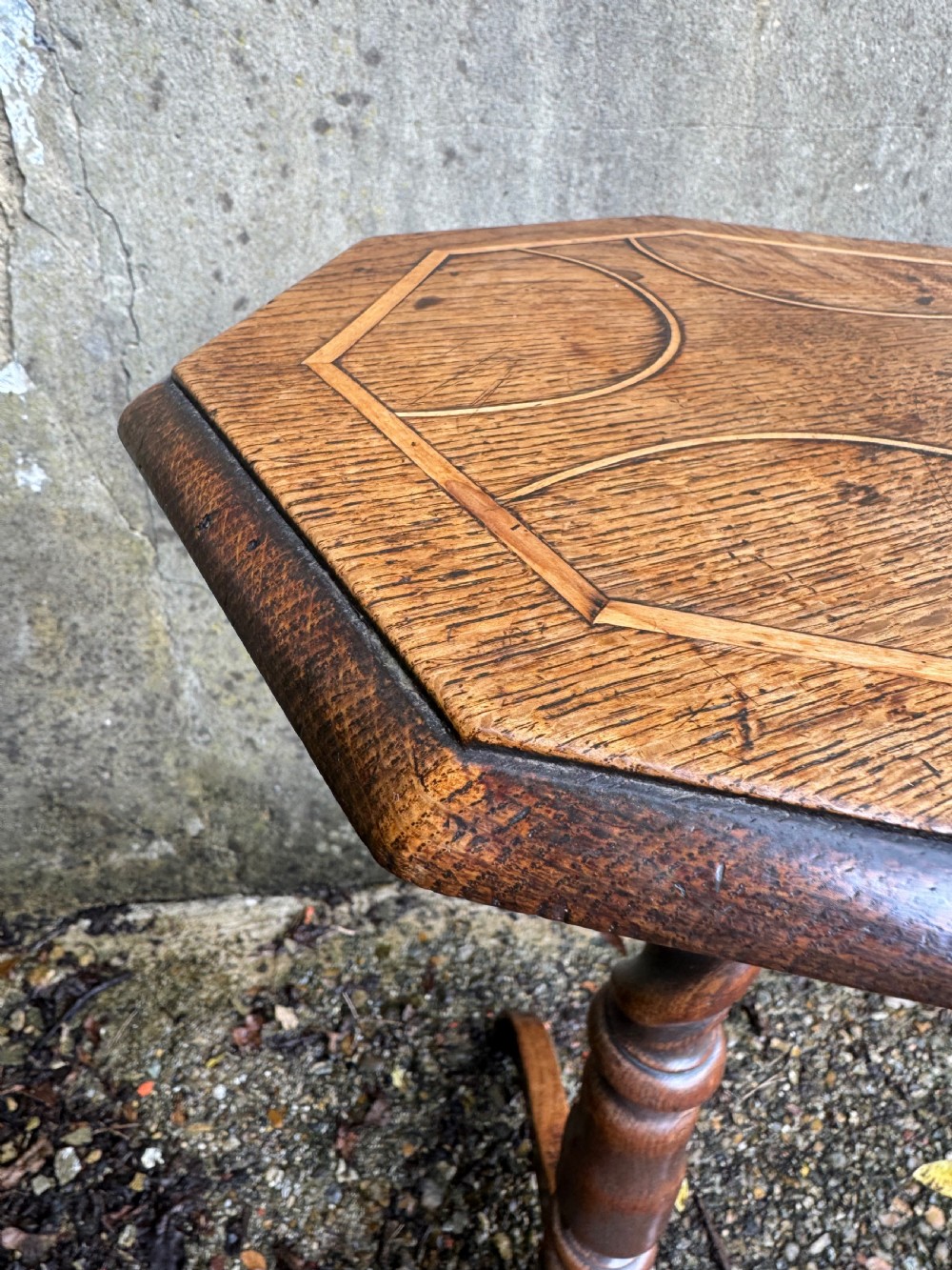 Early Candle Stand Table View XII