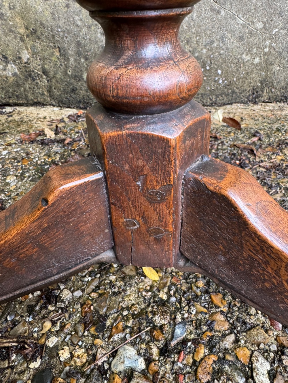 Early Candle Stand Table View XVII