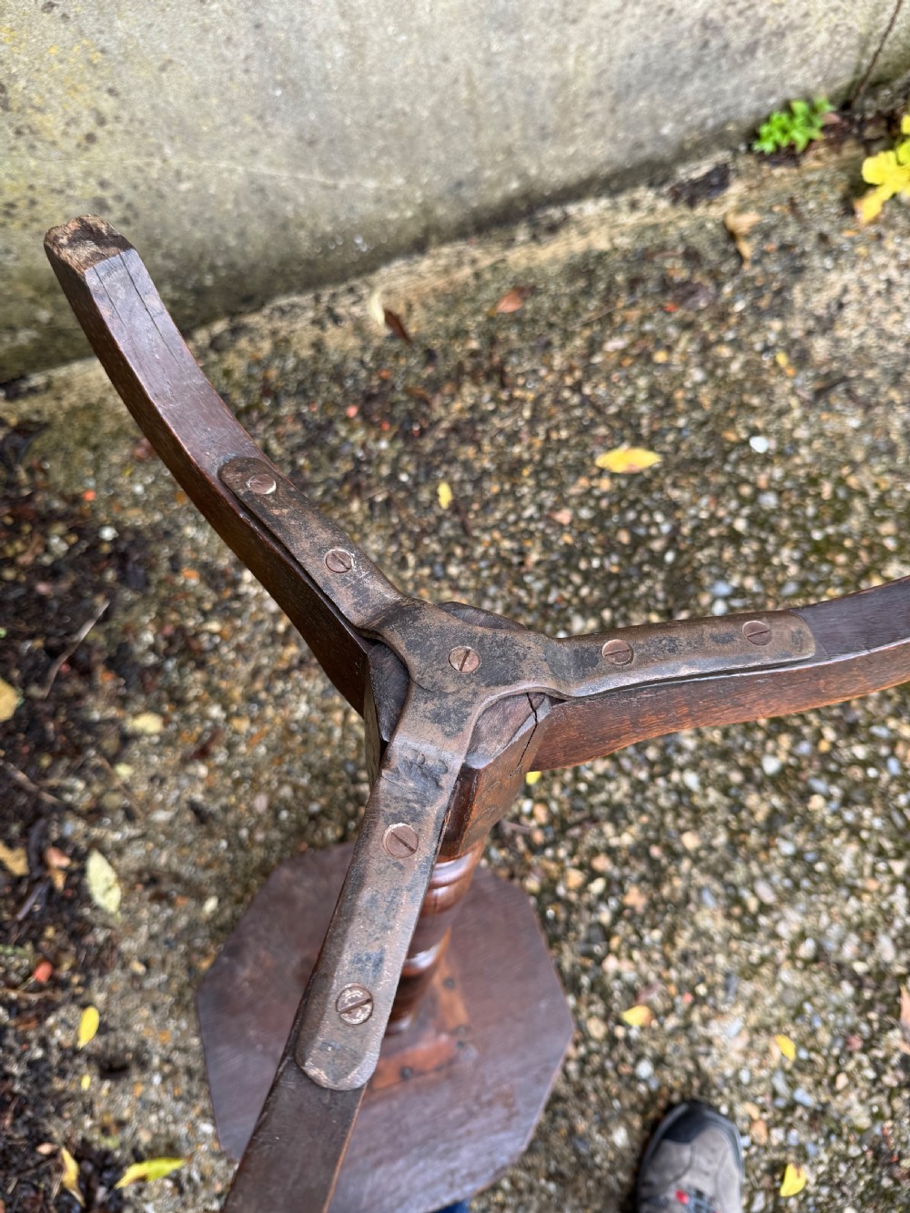 Early Candle Stand Table View XXIV