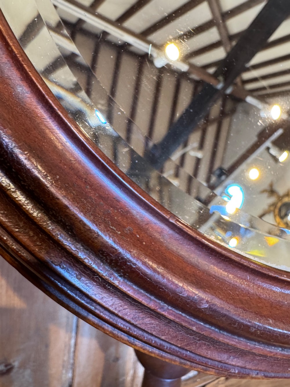 Antique Table Mirror  View XIV