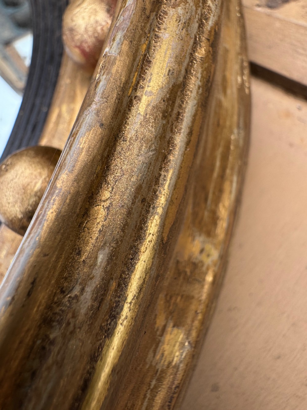 Convex Gilt Mirror  View V