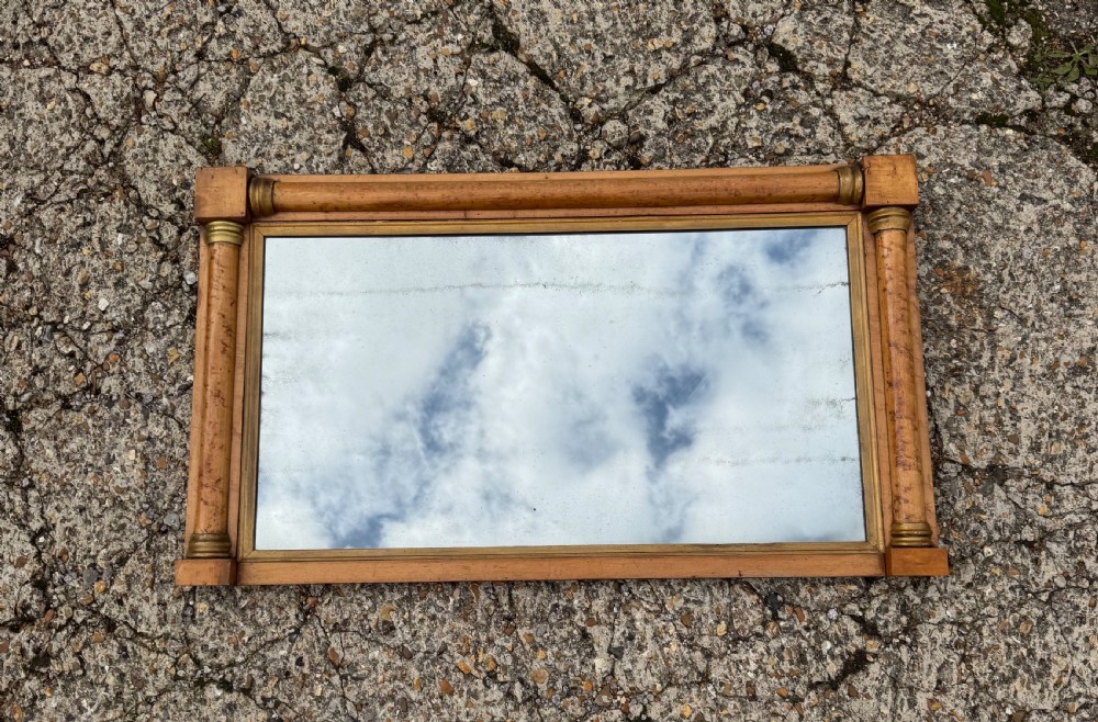 Antique Overmantle Mirror 