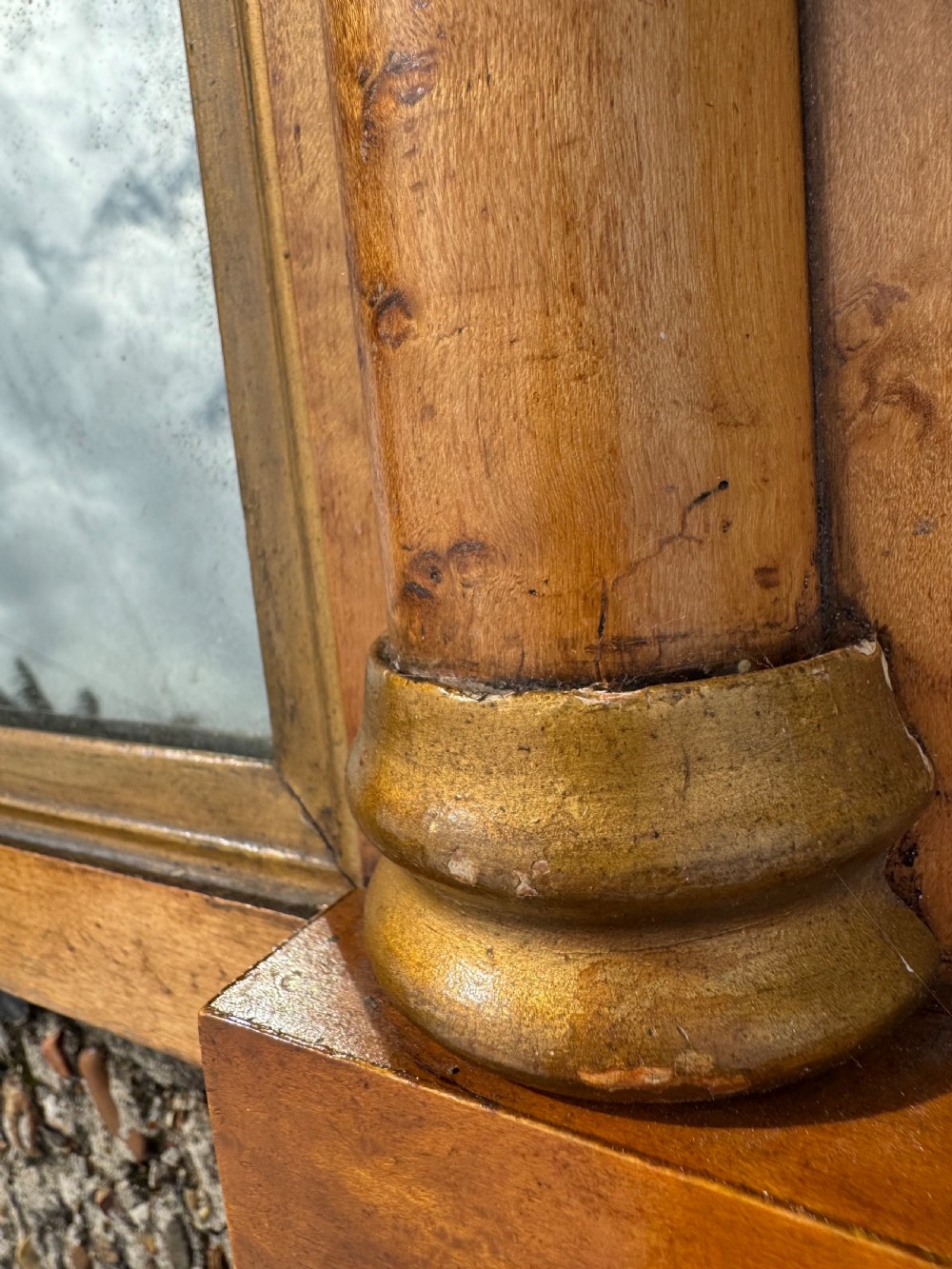 Antique Overmantle Mirror  View VII