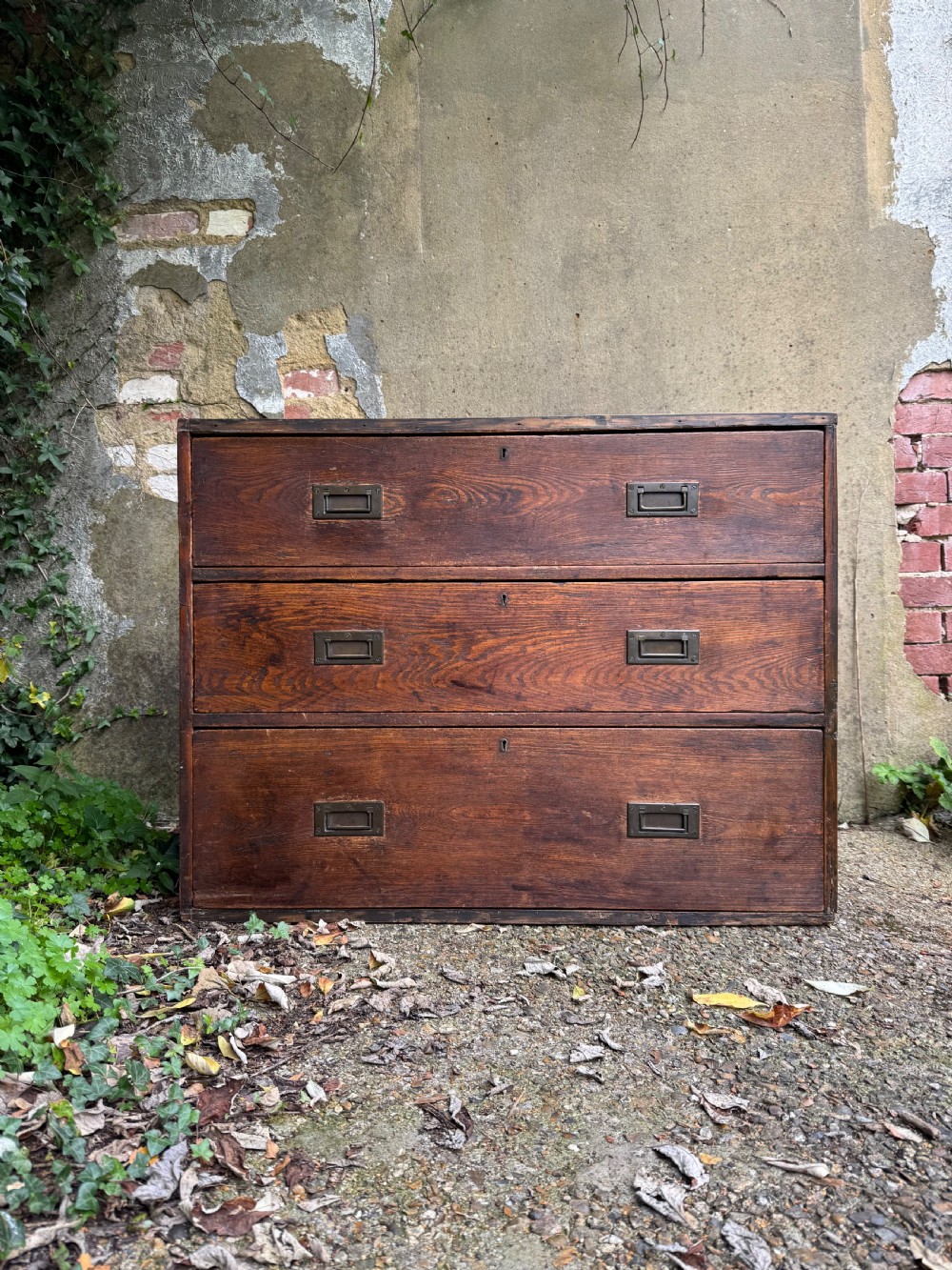 Antique Campaign Chest of Drawers  View II