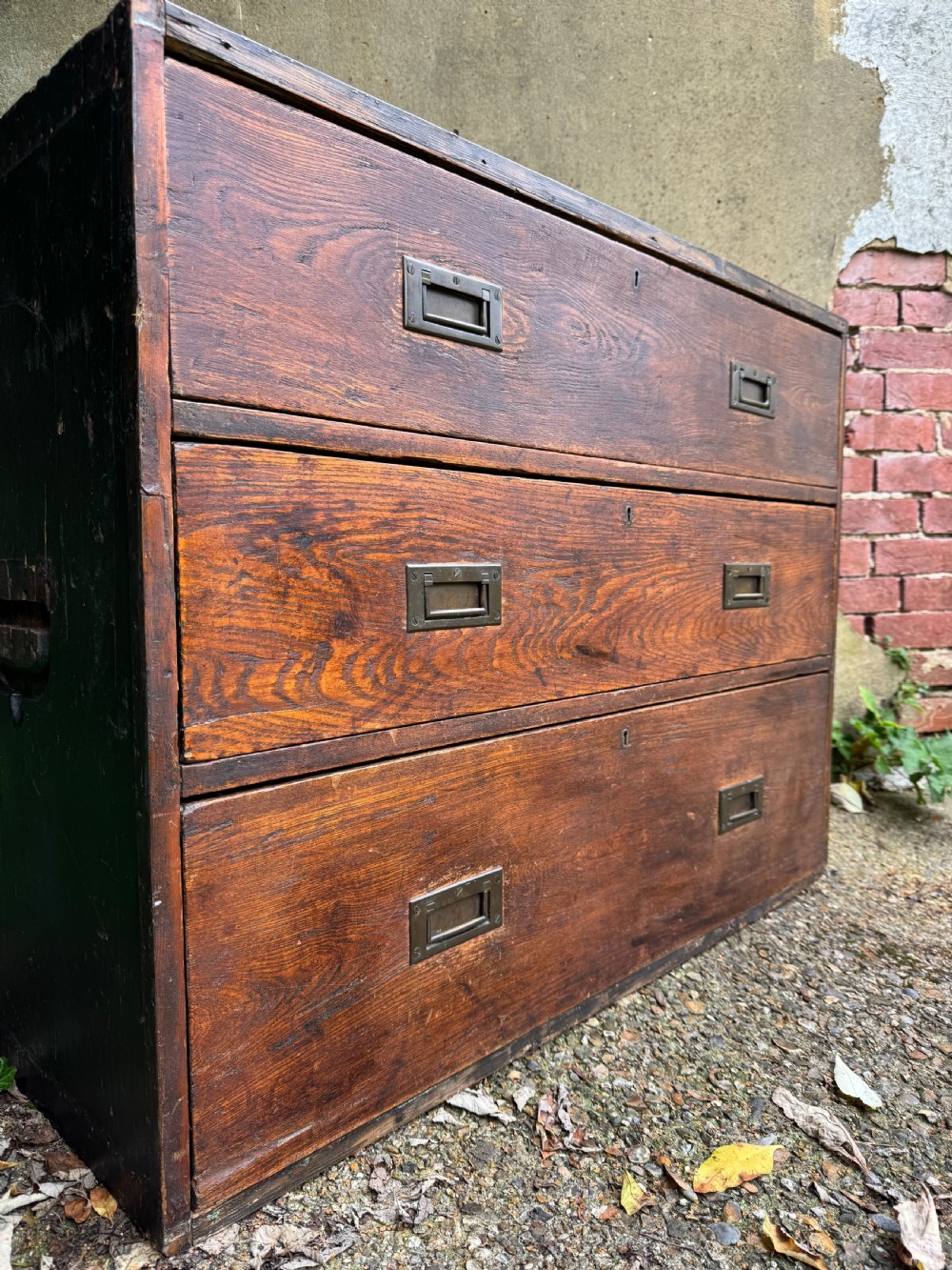 Antique Campaign Chest of Drawers  View VIII