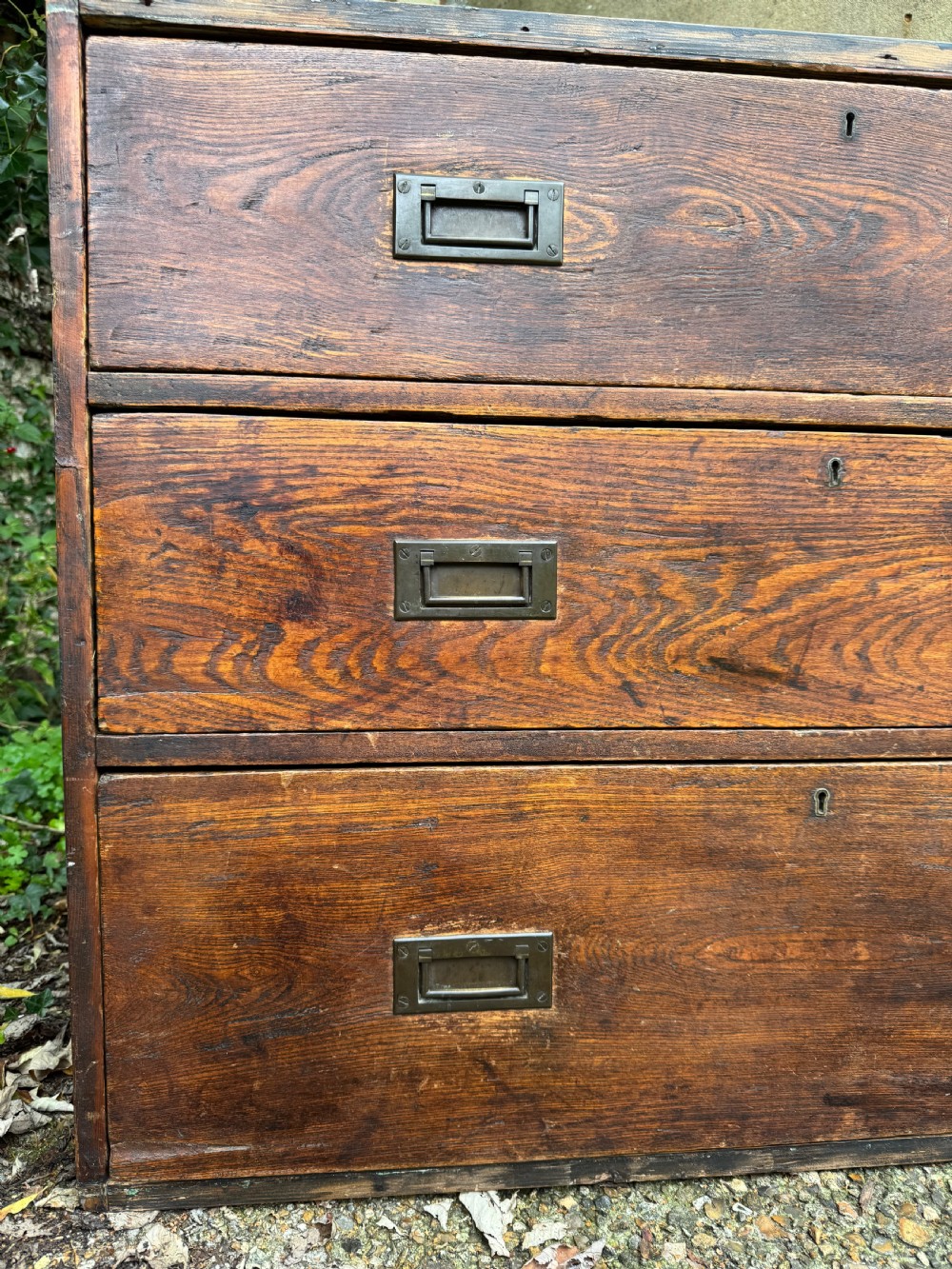 Antique Campaign Chest of Drawers  View IX