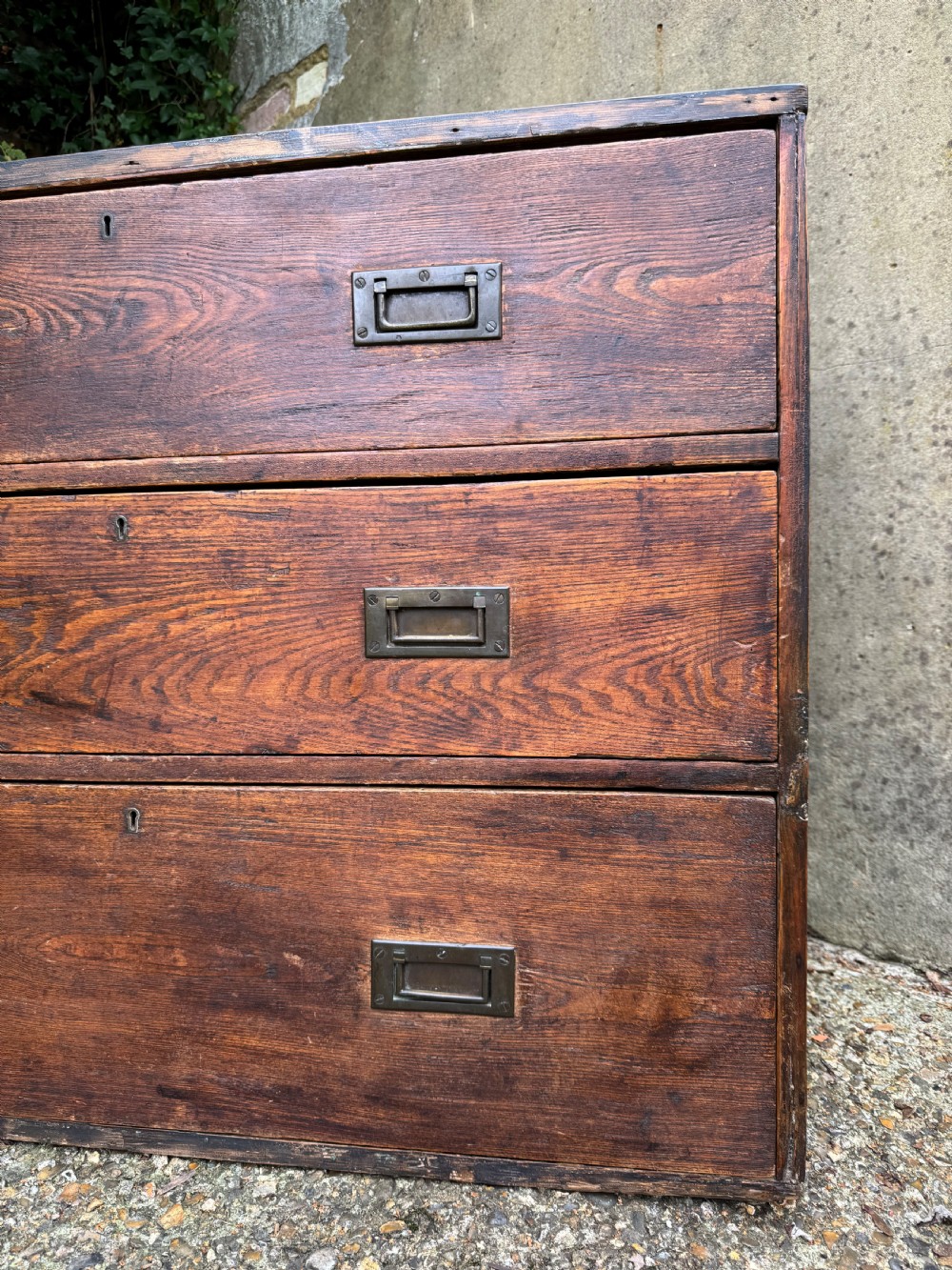 Antique Campaign Chest of Drawers  View X