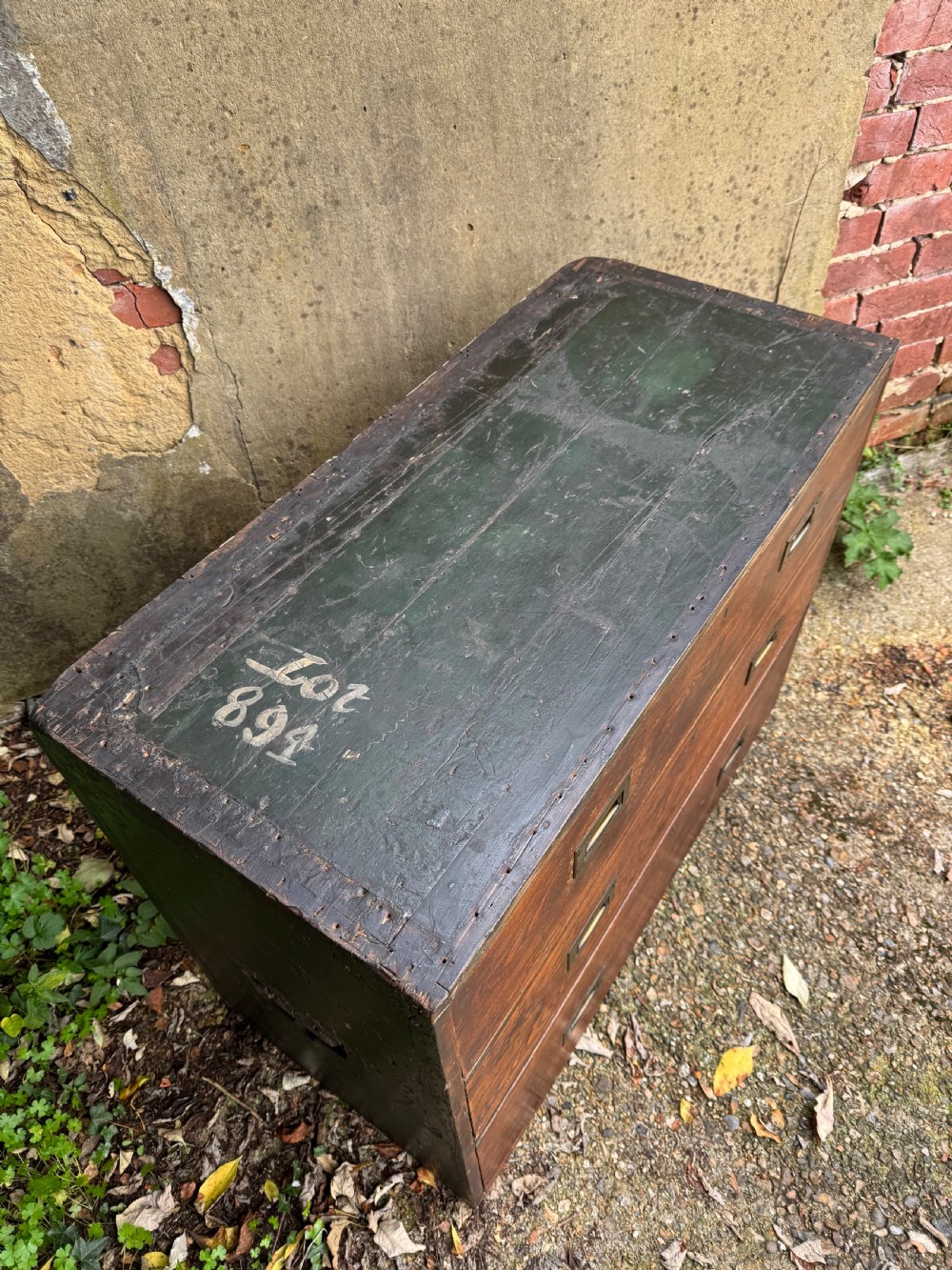 Antique Campaign Chest of Drawers  View XI