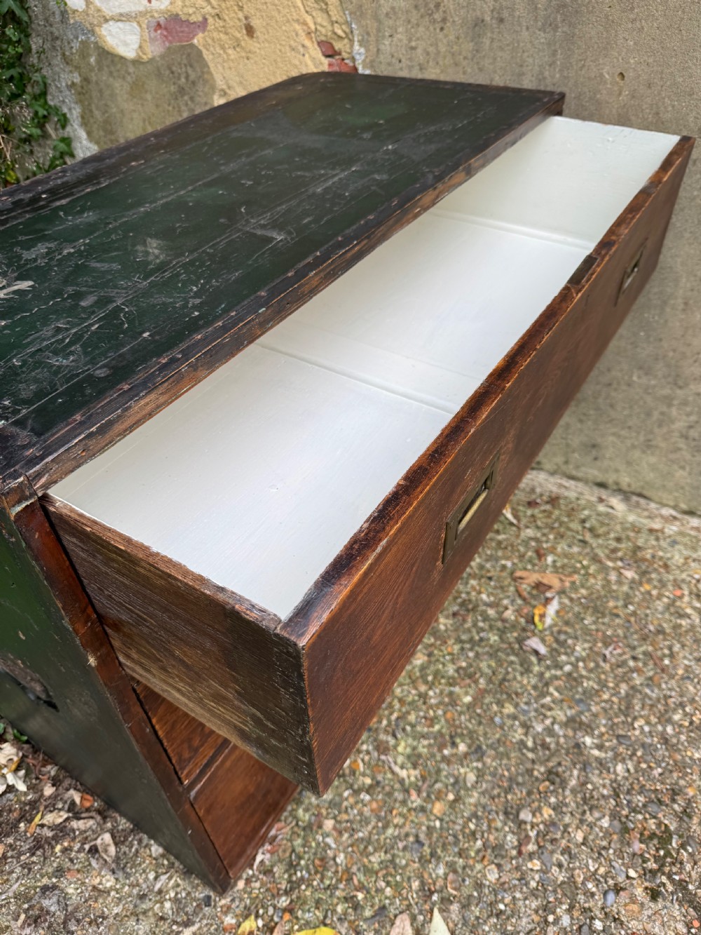Antique Campaign Chest of Drawers  View XIX