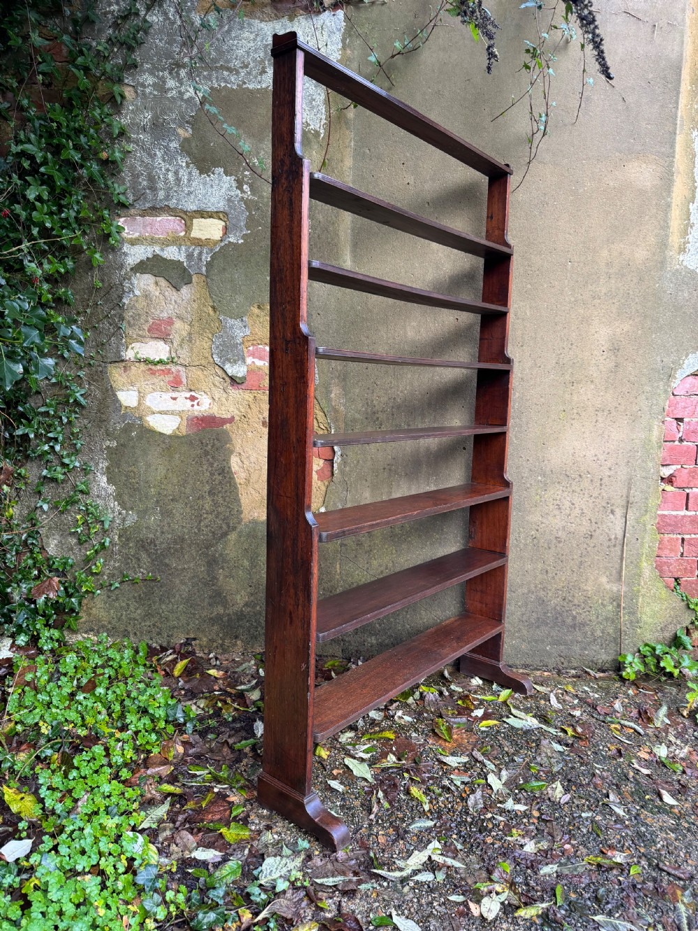 Antique Waterfall Bookcase View V