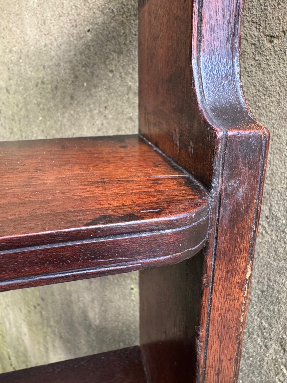 Antique Waterfall Bookcase View XV
