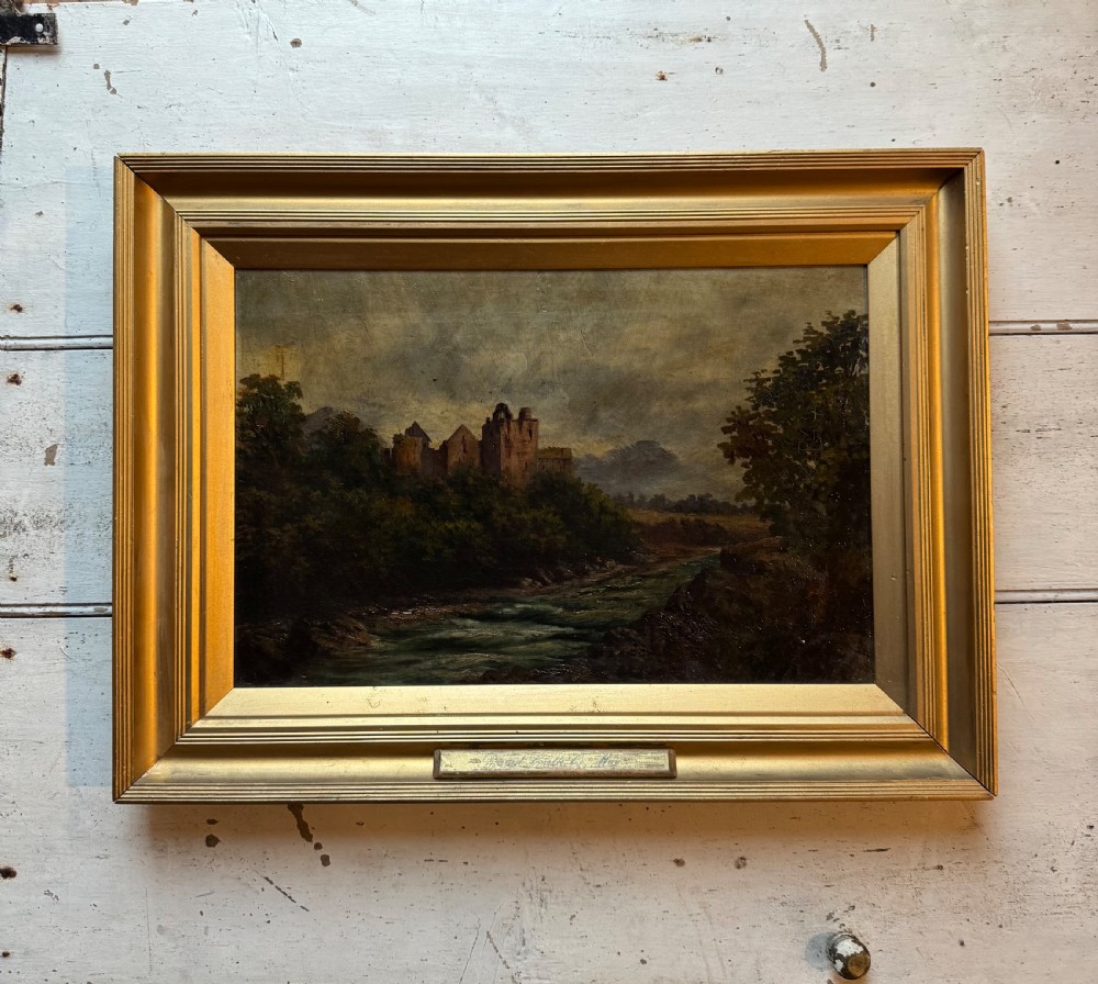 Antique Irish Oil Painting 
