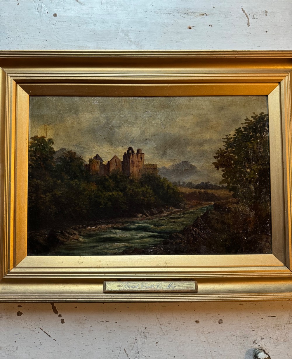 Antique Irish Oil Painting  View II