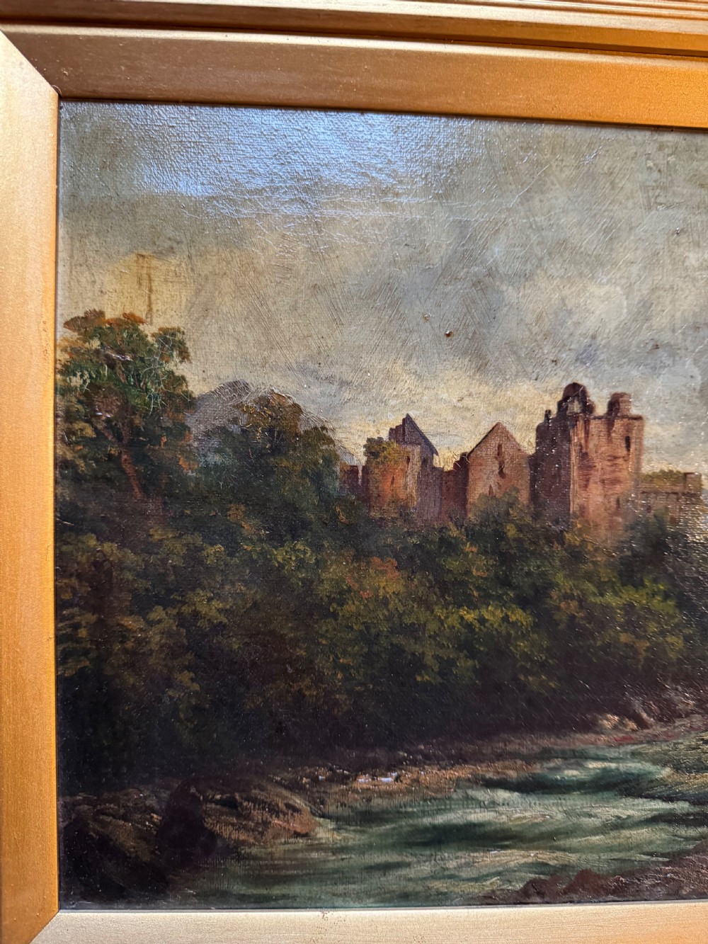 Antique Irish Oil Painting  View III