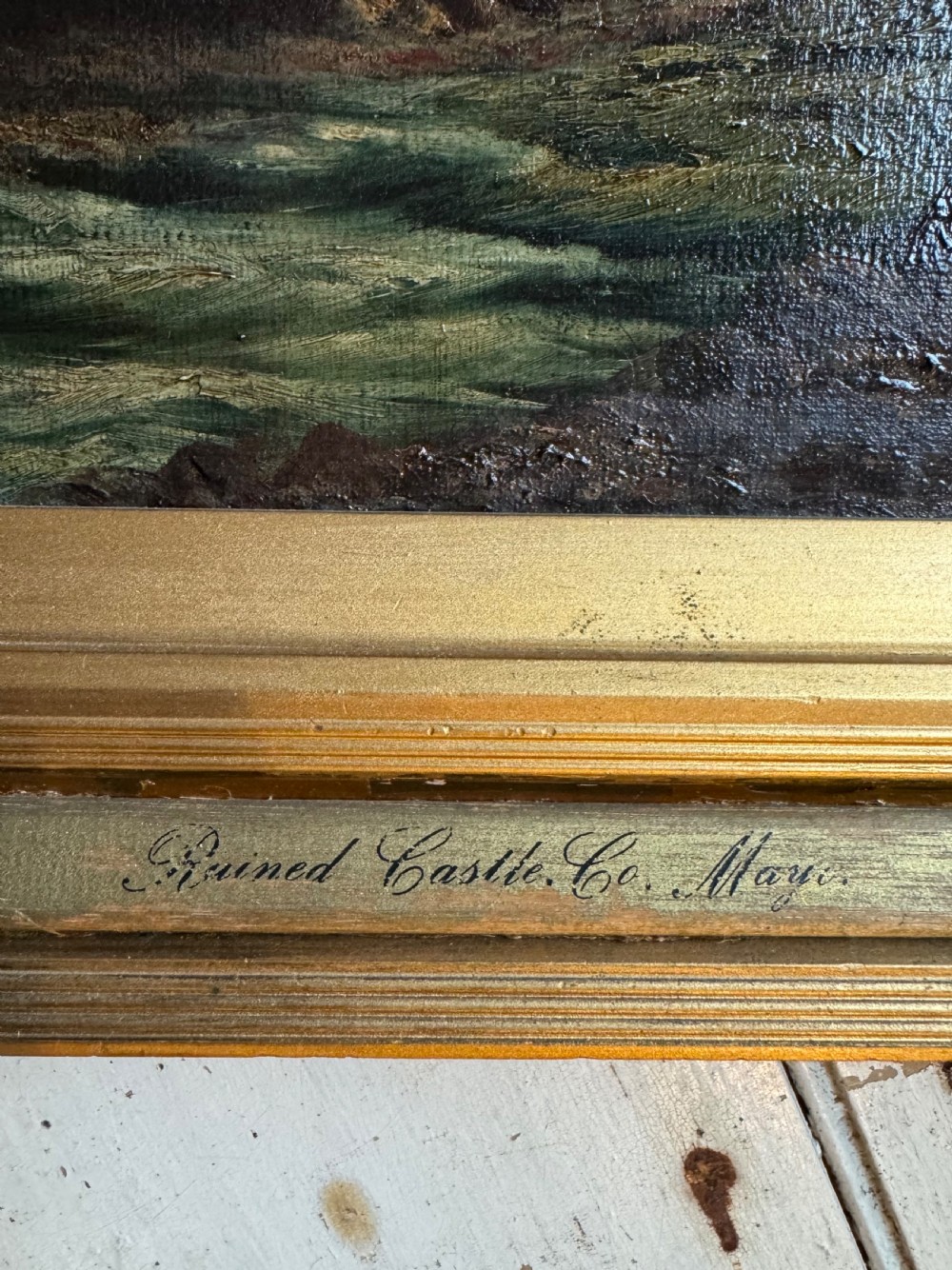 Antique Irish Oil Painting  View IV