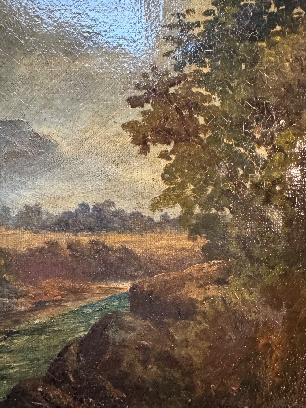 Antique Irish Oil Painting  View VI