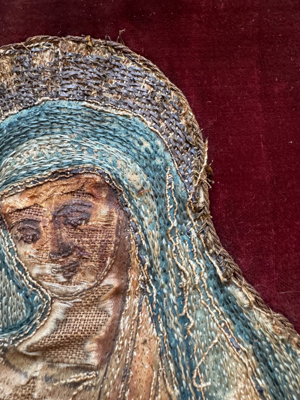 Antique Stump Work Tapestry  View VII