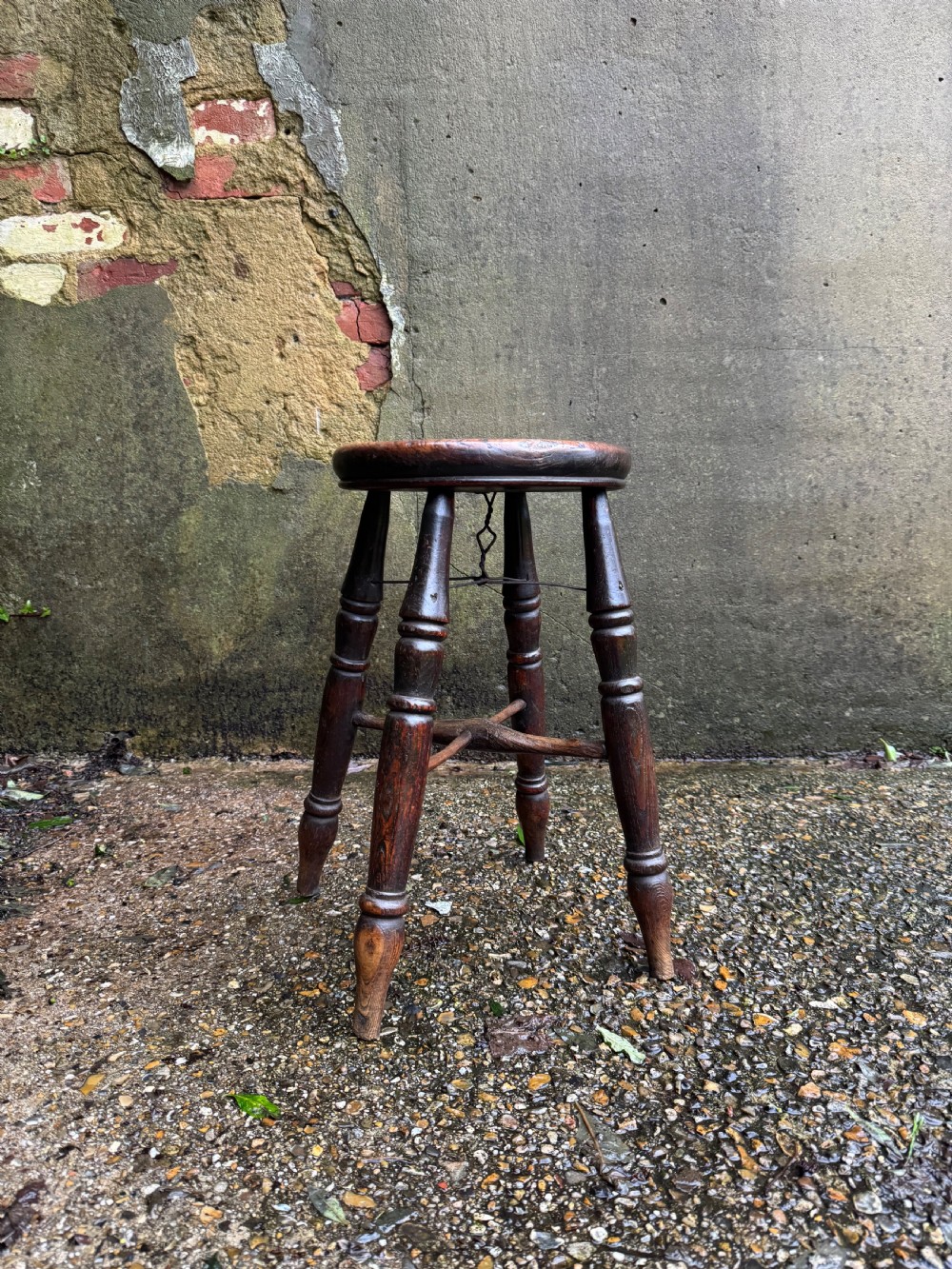 Antique Windsor ‘Boston’ Stool
