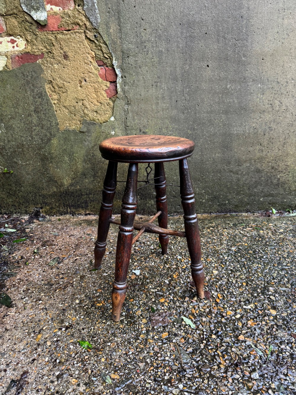 Antique Windsor ‘Boston’ Stool View II