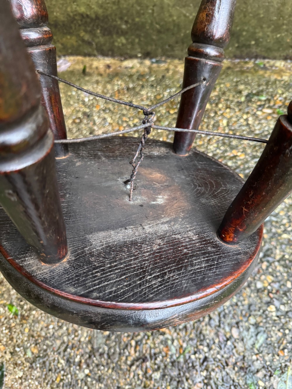 Antique Windsor ‘Boston’ Stool View IV