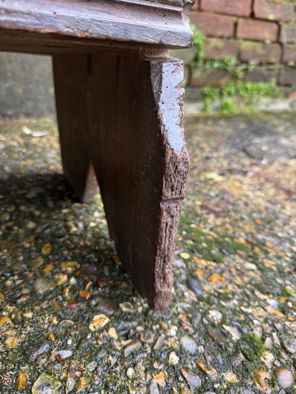 Early Elm Plank Coffer  View V