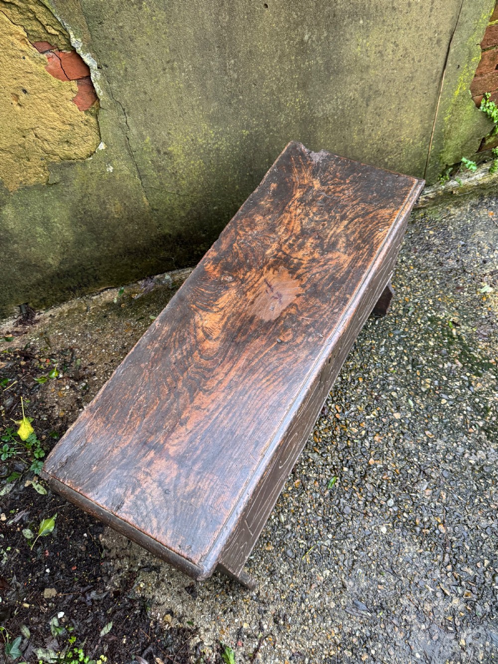 Early Elm Plank Coffer  View IX