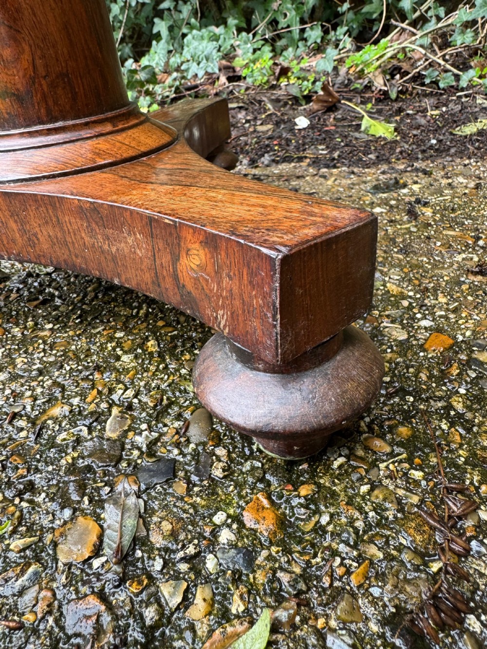 Antique Lamp Table View XI