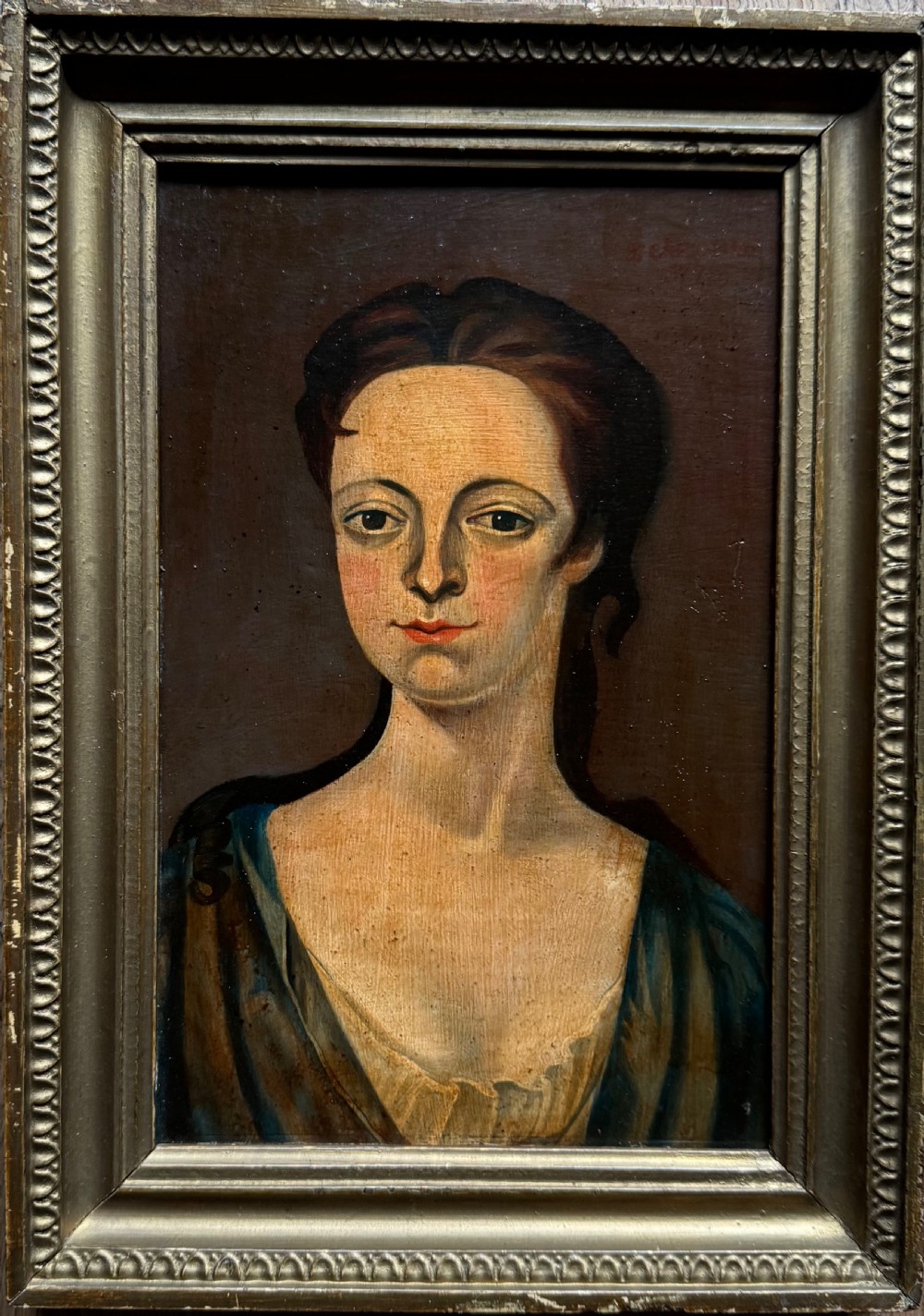 Antique Naive Portrait  View II