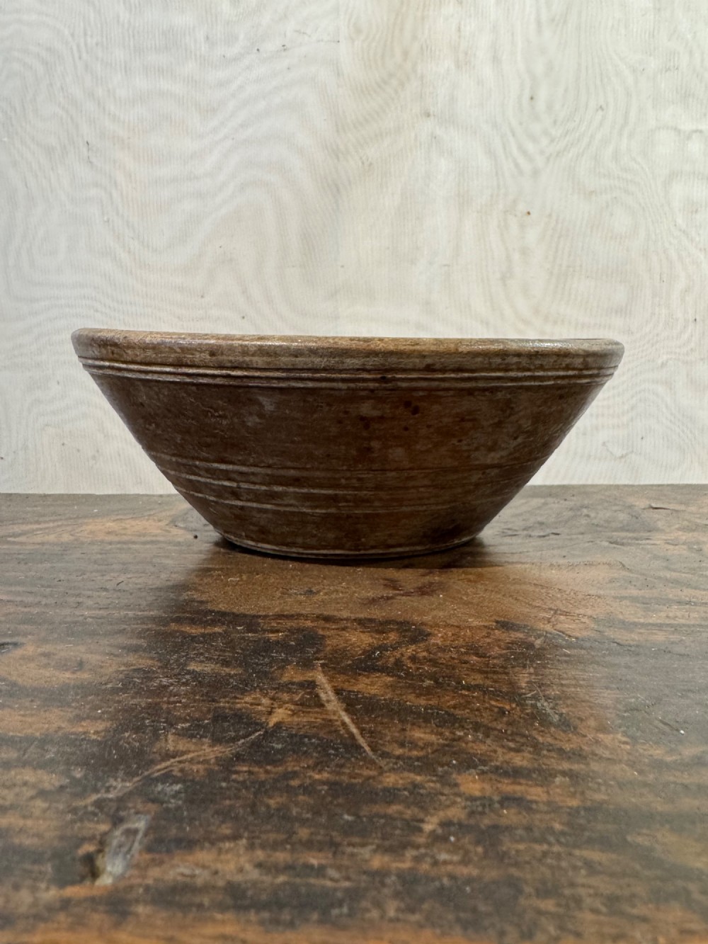 Antique Wooden Bowl View II