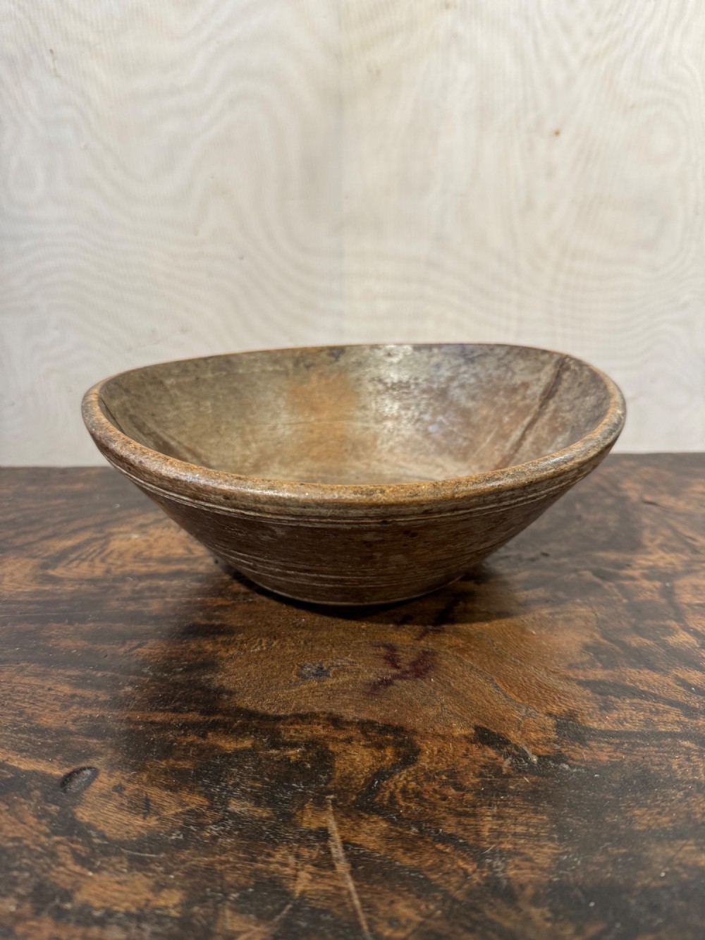 Antique Wooden Bowl View IV